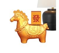 Générique Année du Cheval Figure 2026 | du Nouvel an Chinois | Statue De Richesse pour Le Salon Et Le Bureau | Statue De Cheval | Statu Cavallo | Statuee De Cheeval | Déco 2026