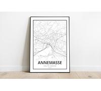 Générique Annemasse - Affiche - Poster - Impression (A4 : 210 x 297 mm)