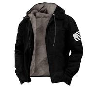 Générique Anorak Homme Hiver Coupe Moto Polo Marque Veste Aviateur Veste Mi-long Winter Polaires Zippé Chaude D'intérieur Vent Pull Polaire Hiver Chaud Chasse Blouson Teddy Homme 6XL