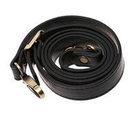 Générique Anse Cuir PU pour Sac à Bandoulière Poignée Réglable Accessoire Sac Femme DIY - Noir,