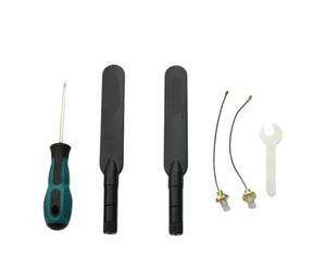 Générique Antenne amplificatrice, Compatible avec DJI, Mavic Pro | Mavic Air Spark, Mavic 2, Mavic Mini; HX-OS64, ABS métal, noir, 1 paire antennes avec outils
