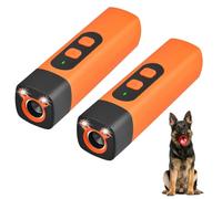 Générique Anti Aboiement Chien Ultrason, 2025 Nouveau The Bark-Shield Pro Dispositif Anti-Aboiement, Solutions Anti-Aboiement pour Chiens avec Lampe de Poche LED 3 Frequenzen pour Chiens (2PC)