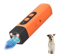 Générique Anti Bark Tool - Anti Barking Device for Dogs, 2025 New 3-in-1 Bark Deterrent Device with Strobe & LED Flashlight, HD Display, Single Press Operation for S/M/L Dogs (Orange)