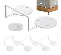 Générique Anti Slip Mattress Gripper - 4X Mattress Brackets to Prevent Sliding | No Punch Removable Non-Slip Fixer Fixed Brackets for Home