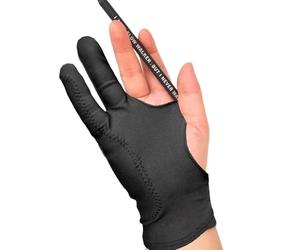Générique Anti-touch Glove, Artist Gloves For Drawing Tablet, Tablet Glove Two Finger Smooth Elasticity Pen Pencil Sketching Painting Right Hand Or Left
