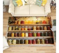 Générique Antidérapant Tapis Salon Chambre 180x240 cm Art du Bocal en Verre, Tapis à Court Poils Doux Multicolore Lavable en Machine Antifouling Décoration de Office, Couloir, Paillasson