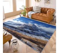 Générique Antidérapants Tapis Chambre Moderne 140x200 cm Paysages Naturels Doux à Poil Court Lavable en Machine Tapis Salon Bleu Décoration Maison Adapté aux Animaux Paillassons Anti-saleté
