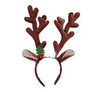 Générique Antler Headbands - 3D Comfortable Fit, Animal Ears Headband, Elk Antlers, Headbands Animal Ears Hairband | Christmas Hair Accessories for Women Reindeer Anntlers Headband Deer Antlers