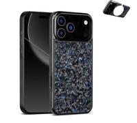 Générique Apexcarbon Forged Carbon Fiber Phone Case for iPhone 17 Pro Max, Ultra-Slim Case with Caseless Touch Feeling, Anti-Scratch Forged Carbon Fiber Protective Covers (for 17 PM,Blue)