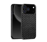 Générique Apexcarbon Forged Carbon Fiber Phone Case for Phone 17 Pro Max Series, Anti-Scratch Shockproof Full Body Protective Cover (Slant,17 Pro)