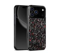 Générique Apexcarbon Forged Carbon Fiber Phone Case for Phone 17 Pro Max Series, Anti-Scratch Shockproof Full Body Protective Cover (Red,17 Air)