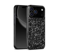 Générique Apexcarbon Forged Carbon Fiber Phone Case for Phone 17 Pro Max Series, Anti-Scratch Shockproof Full Body Protective Cover (Black,17 Pro)