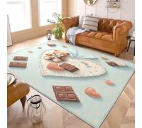 Générique apis Imprimé Poils Courts Lavable en Machine 80x150 cm Ours cœur d'amour 3D Antidérapant Tapis Nettoyage Facile Doux Pas d'épilation Vert Idéal Salon Chambre Couloir Salle à Manger