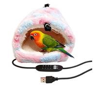Générique Appareil De Chauffage pour Cage À Oiseaux pour Perruches | Lit en Forme De Hamac Et Caverne en Peluche - Maison Perroquets | pour Inséparable Conure Canari Cochon D Inde Perruche Calopsitte
