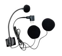 Générique Appareil Microphone de Casque, Casque de Microphone de Moto, HD antibruit, imperméable Robuste, léger Confortable, idéal pour Les interviews