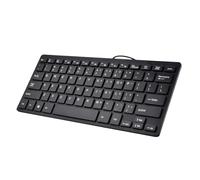 Générique Appareil Ordinateur Portable - Noir Claviers Filaires À Faible Bruit, Clavier USB Ergonomique, Appareil De Frappe Léger | De Saisie USB Ultra Fin pour Hommes Et Femmes, Tablette pour Ordin