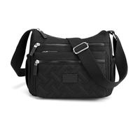 Générique Apparent Crossbody Bag, Large Capacity Waterproof Crossbody Bag with Multi Pockets, Casual Handbag Purse for Women (Black)
