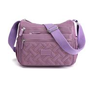 Générique Apparent Crossbody Bag, Large Capacity Waterproof Crossbody Bag with Multi Pockets, Casual Handbag Purse for Women (Purple)