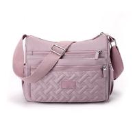 Générique Apparent Crossbody Bag,Large Capacity Waterproof Nylon Shoulder Messenger Bag, Multi Pocket Crossbody Bag (Burgundy)