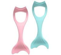 Générique Applicateurs de mascara rose 2Pcs avec brosse à mascara et protection des cils - Accessoires légers pour maquillage des yeux pour filles