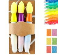 Générique Applicateurs rechargeables pour peinture à la craie de trottoir, coques de craie rechargeables, pinceaux lavables à faire soi-même en vrac pour des activités artistiques en plein air (B)