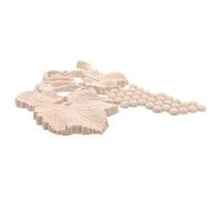 Générique Applique en Bois de Vigne Sculptée la Main, Décor Mural Élégant en Bois Massif Beige, Motif Grappe de Raisin Ajouré pour Salon Style Européen Classique