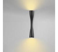 Générique Applique mural, Applique murale d'extérieur moderne et minimaliste, étanche IP66, décoration créative, style nordique, éclairage de luxe for allée maison(Noir,35cm)