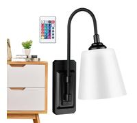 Générique Applique Murale | Ajustable LED 16 Couleurs Télécommande | Montage Murale Veilleuse Fonctionne Sur Piles | pour Chambre Bureau Appartement Hôtel Restaurant Bar Ferme Fête de Noël