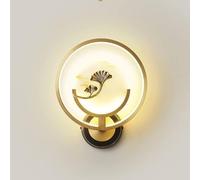 Générique Applique Murale Circulaire en Laiton brossé Lampes murales LED en marbre Moderne Salon étude Applique Murale,Style Minimaliste