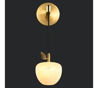 Générique Applique Murale Créative En Laiton Albâtre à Hauteur Réglable Design Moderne En Marbre pour Chambre Enfant Salon Couloir Café Lampe Murale Intérieure