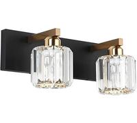 Générique Applique Murale D'Intérieur K9 Crystal Double Lampe Murale pour Salon Chambre Et Autres Espaces Intérieurs (1 Paquet)