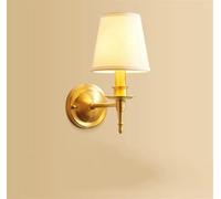Générique Applique Murale en Tissu E14, Lampe de Chevet de Chambre à Coucher, Lampe Murale de Style européen Simple et Moderne pour Salon, hôtel, Bureau, couloirA,Single Head