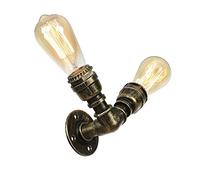 Générique Applique murale industrielle, tuyau d'eau, éclairage mural en Bronze, lampe murale for grange, ferme, salle à manger, Bar, porche(C)