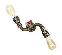 Générique Applique murale industrielle, tuyau d'eau, éclairage mural en Bronze, lampe murale for grange, ferme, salle à manger, Bar, porche(V)