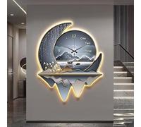 Générique Applique Murale LED 3D,éclairage Art déco Moderne avec Un Design Minimaliste,décoration d'intérieur éclairée,décoration Murale,horloges,décorations d'intérieur(D)