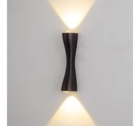 Générique Applique Murale Led à Double Tête Dimmable En Aluminium Lampe Murale pour Intérieur Lampe Murale pour Chambre Salon Et Autres Pièces (Style B-35cm)