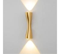 Générique Applique Murale Led à Double Tête Dimmable En Aluminium Lampe Murale pour Intérieur Lampe Murale pour Chambre Salon Et Autres Pièces (Style A-24cm)