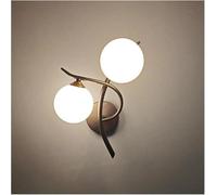 Générique Applique Murale Led Moderne Nordique En Fer Lampe de Chevet Intérieure Lampe Murale pour Chambre à Coucher Couloir Décoration avec Boule En Verre Applique Murale Lampe Murale pour La Maison