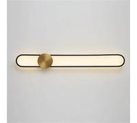 Générique Applique Murale Linéaire Moderne Longue - Applique Murale D'Intérieur Lampe Murale pour Salon Chambre Et Couloir (Or + Noir 90 cm)