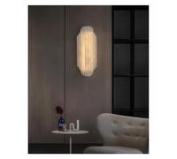 Générique Applique murale moderne, Applique murale en marbre de luxe for Villa, salon, couloir, escaliers, décoration albâtre espagnol, éclairage styliste postmoderne français(3 color,H 50CM)