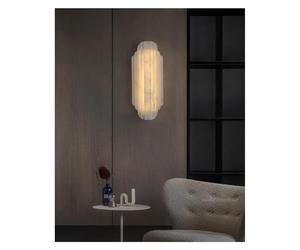 Générique Applique murale moderne, Applique murale en marbre de luxe for Villa, salon, couloir, escaliers, décoration albâtre espagnol, éclairage styliste postmoderne français(3 color,H 75CM)