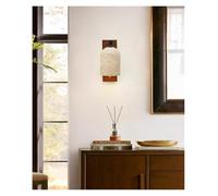 Générique Applique murale moderne, Lampe murale de style pierre grotte jaune, atmosphère chevet chambre à coucher, allée d'entrée, lampe décorative couleur noyer(Natural,Black)