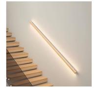 Générique Applique Murale Ronde Lumineuse en Aluminium pour Garde-Corps de terrasse et d'escalier à câbles - Usage intérieur/extérieur (Naturel-Droite, 120 cm/1,2 m)