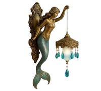 Générique Applique Murale Sirène Vintage De 20 Cm Pour Chambre, Salon, Salle De Bain, Galerie Rétro, Couloir, Maison De Plage, Villa En Bord De Mer, Maison De Vacances
