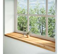 Générique Appuis de fenêtre 2 pcs Marron Clair Bois de chêne Massif,Quincaillerie, Matériaux de Construction, Équipements pour fenêtres, Encadrements de fenêtre, Brun (Poids 21.95KG)