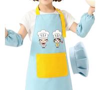 Générique Aprons For Kids,Adjustable Coat Craft,Kids Painting Apron - For Ages 2-12 Baking Painting Cooking Mealtime Home Kitchen Outdoor School