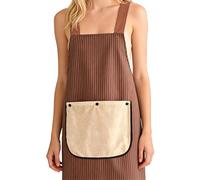 Générique Aprons For Women - Waterproof Wear Resistant 70cm | Cooking Apron | Cross Strap Apron With Pockets Machine Washable Chef Kitchen BBQ Gardening Art Cafe Uniform For Indoor Outdoor Use