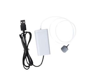 Générique Aquarium Air Pump Kit Mini Pompe USB pour Aquarium Pompe à Air Silencieuse Fonction Transportable Construction Adaptée pour Usage Intérieur Pê, Standard W Hose