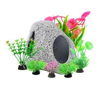 Générique Aquarium Decor - Ceramic Artificial Plants Rockl, Ornament Fish Tank Plants for Aquatic Pets Betta Shrimp Guppy Freshwater Saltwater Indoor Home Aquarium Creative Underwater Decoration Safe