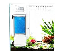 Générique Aquarium Filter - 3 in 1 Mini Pump, Skimmer Purifier for Tank | 12.5cm Height | 3.5W Power & 350L/H Flow Rate | Compact ABS Filter With Oxygenator & Oil Remover For Fish Tank